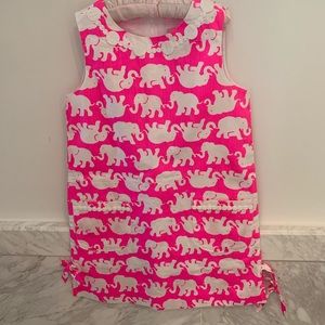 Lilly Pullitzer size 7 girls pink shift dress.